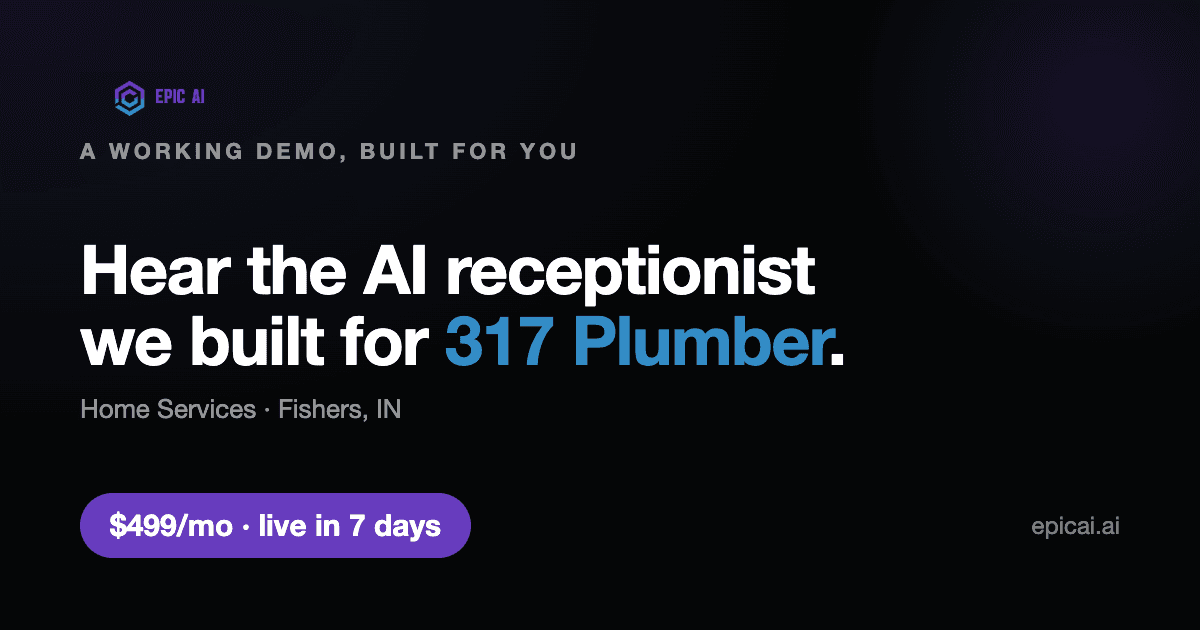 317 Plumber AI phone-agent demo preview
