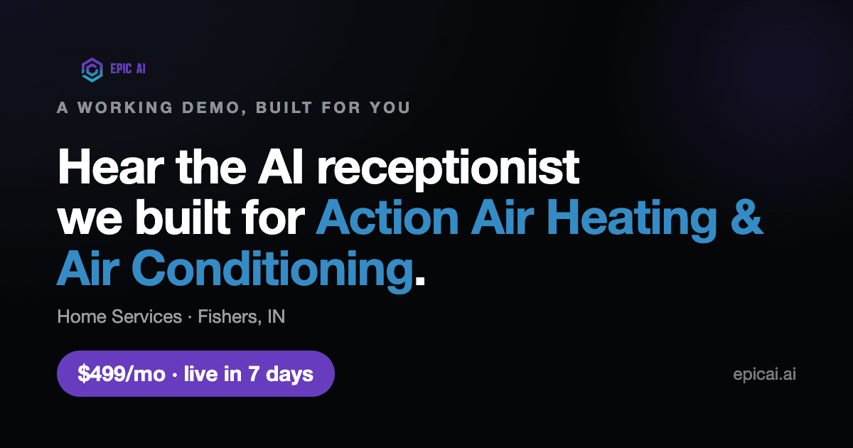 Action Air Heating & Air Conditioning AI phone-agent demo preview