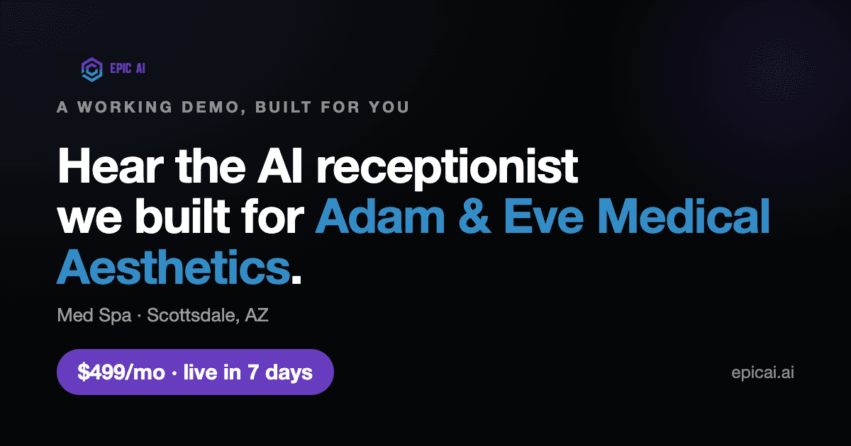 Adam & Eve Medical Aesthetics AI phone-agent demo preview