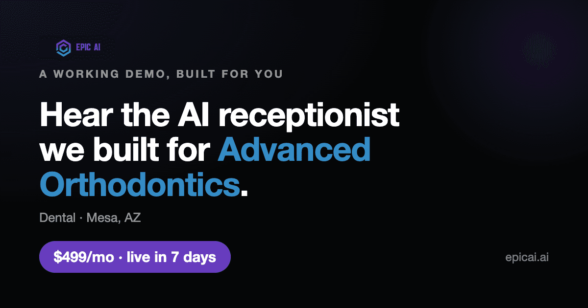Advanced Orthodontics AI phone-agent demo preview