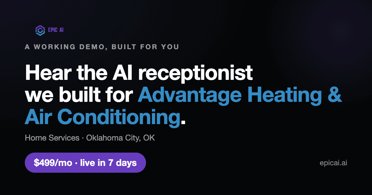 Advantage Heating & Air Conditioning AI phone-agent demo preview
