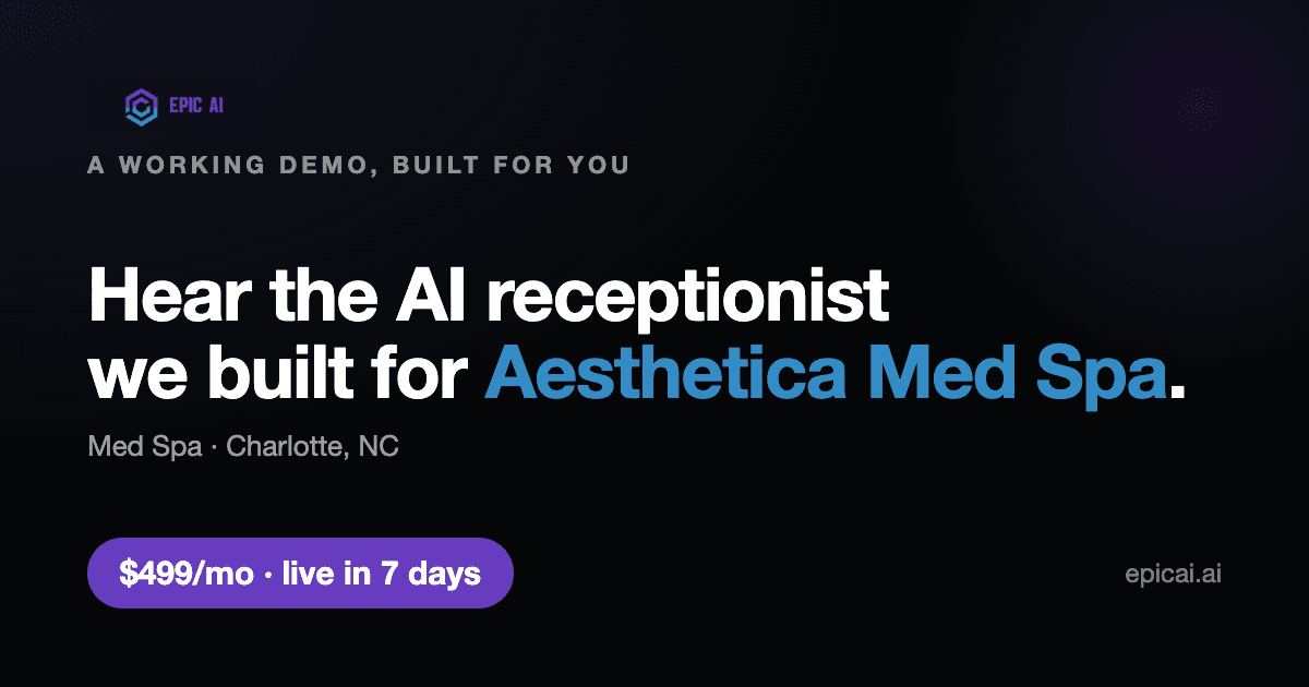 Aesthetica Med Spa AI phone-agent demo preview