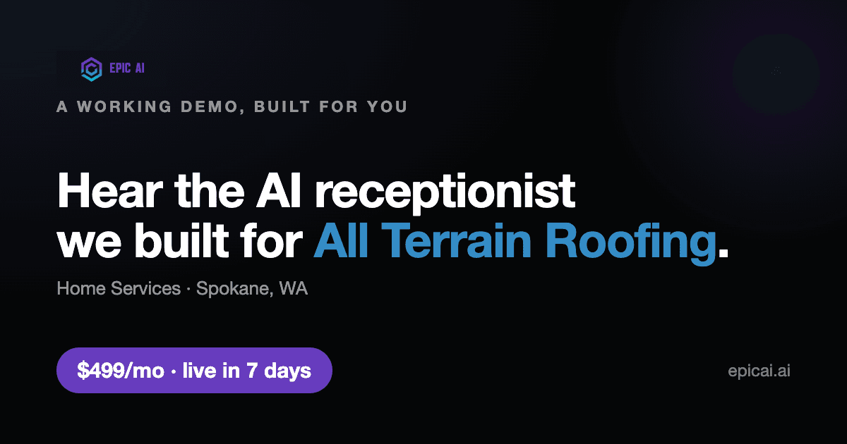 All Terrain Roofing AI phone-agent demo preview