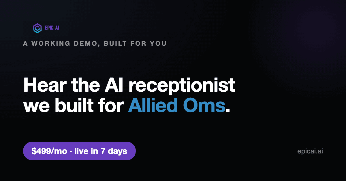 Allied OMS AI phone-agent demo preview