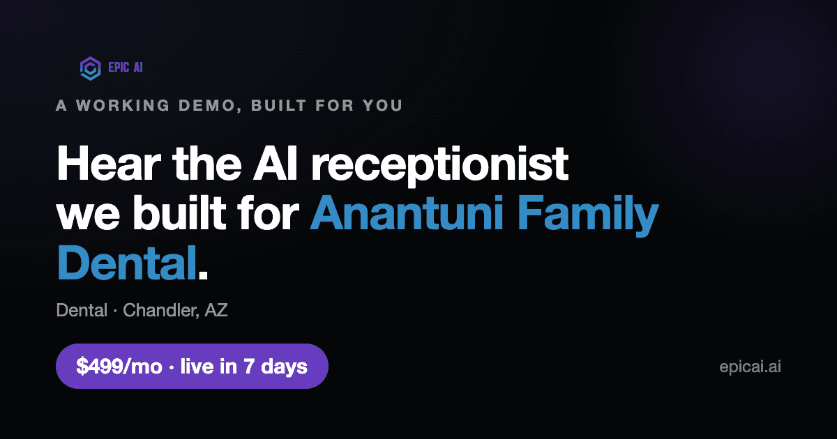 Anantuni Family Dental AI phone-agent demo preview