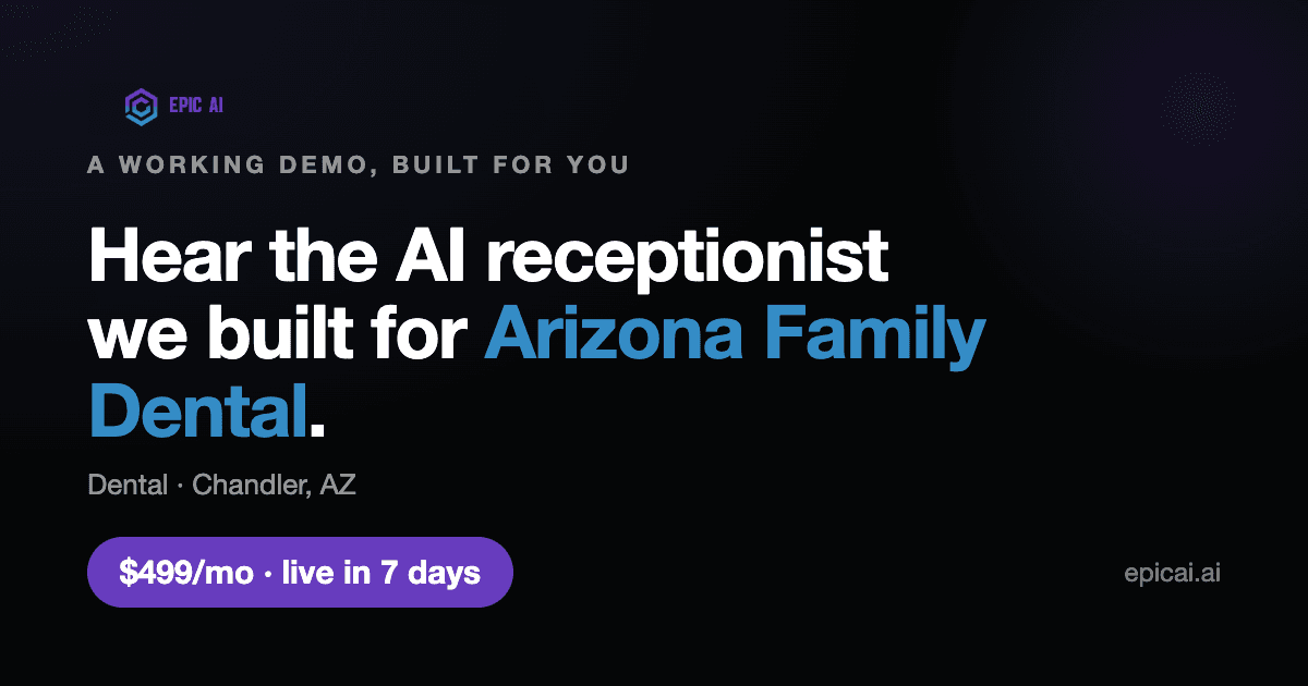 Arizona Family Dental AI phone-agent demo preview