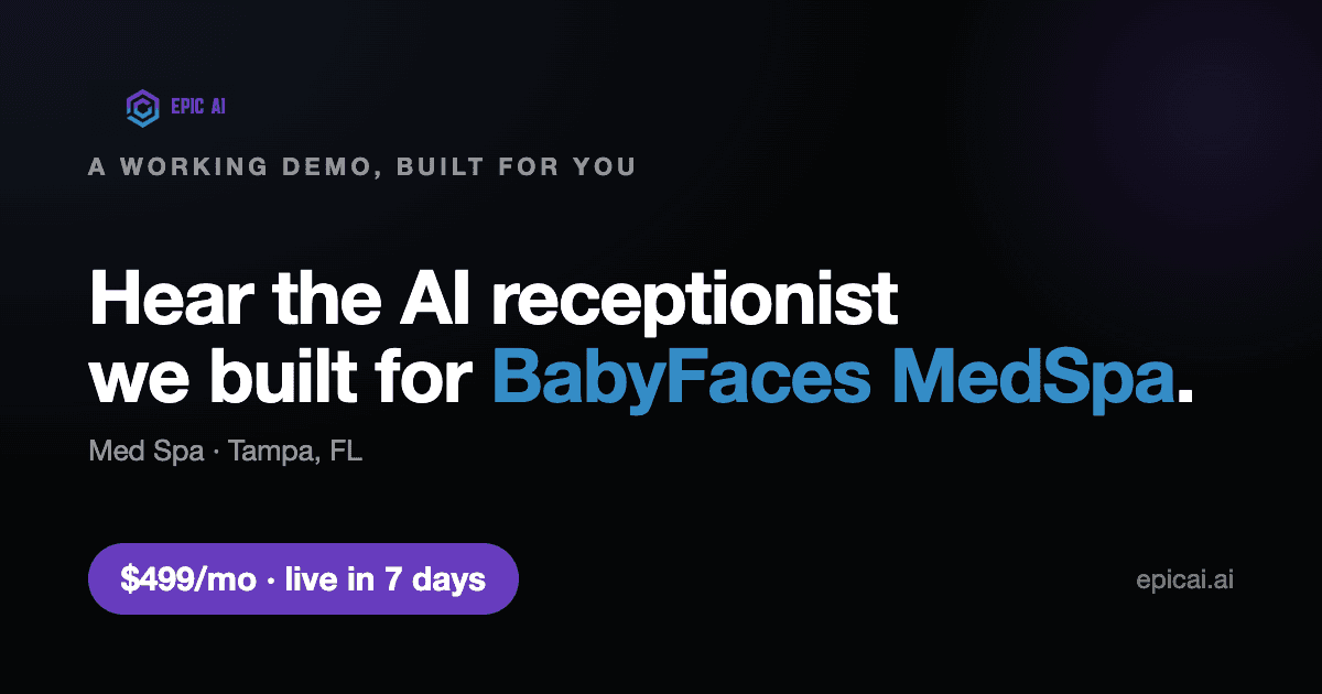 BabyFaces MedSpa AI phone-agent demo preview