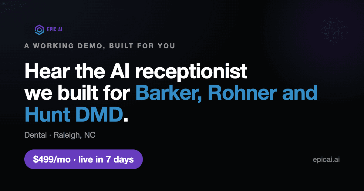 Barker, Rohner and Hunt DMD AI phone-agent demo preview
