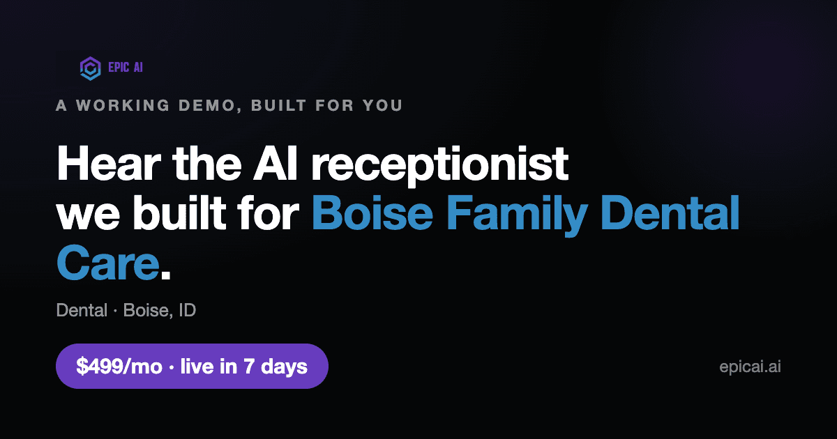 Boise Family Dental Care AI phone-agent demo preview