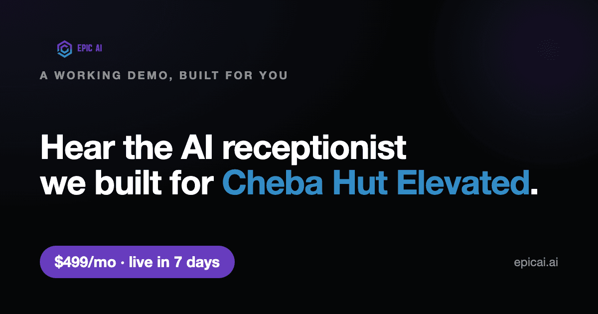Cheba Hut AI phone-agent demo preview