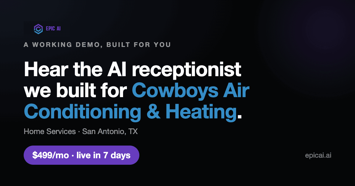 Cowboys Air Conditioning & Heating AI phone-agent demo preview