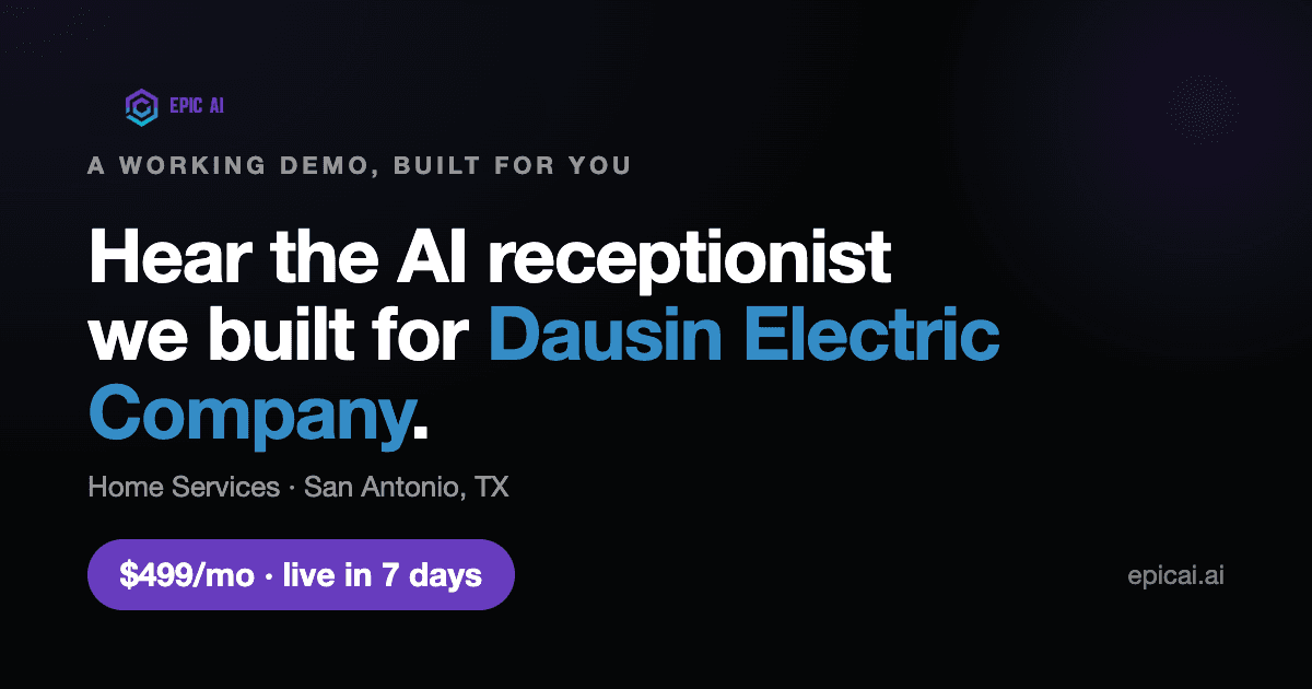 Dausin Electric Company AI phone-agent demo preview