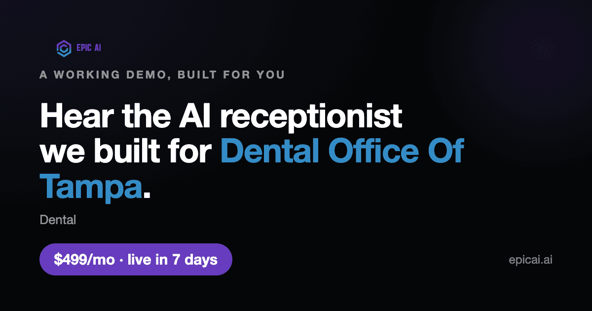 Dental Office of Tampa AI phone-agent demo preview