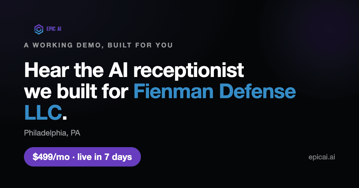 Fienman Defense LLC AI phone-agent demo preview